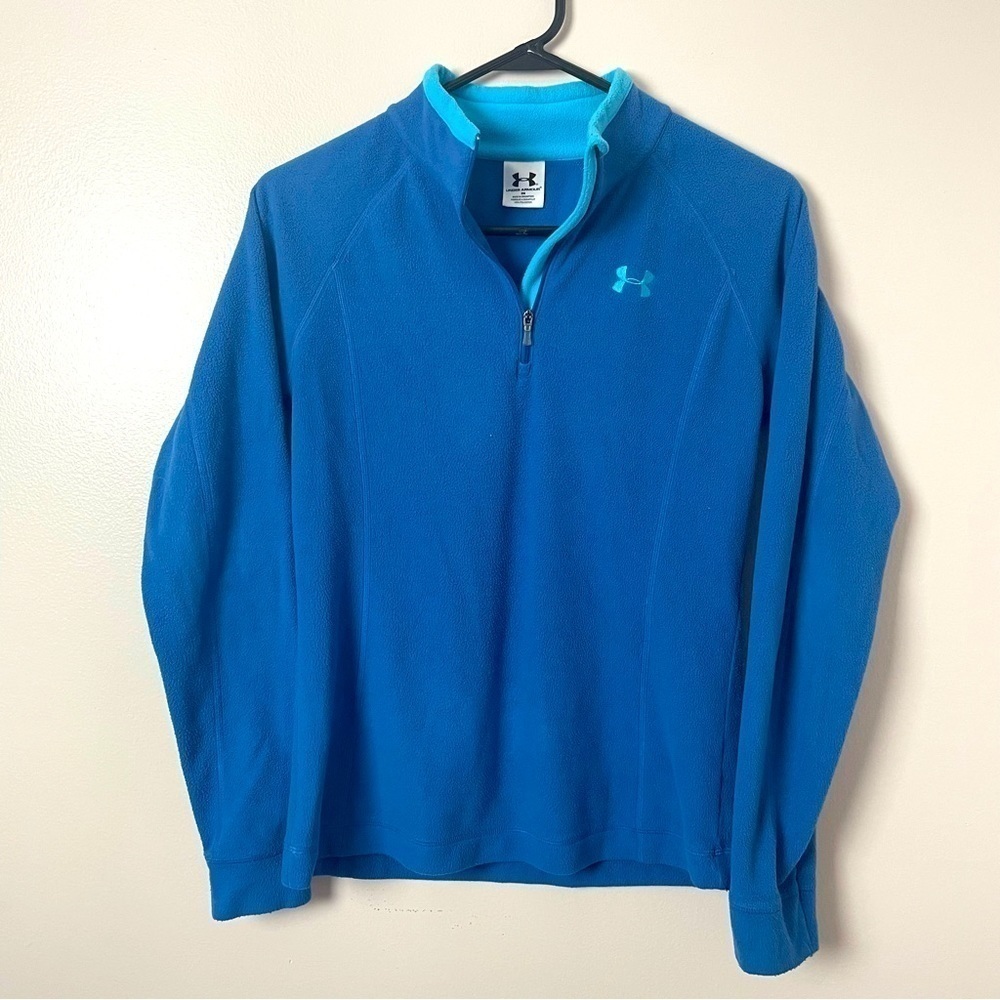 Under Armour Fleece Pullover Sweatshirt – Blue & Teal, Size Small
